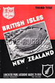 New Zealand v British Isles 1959 rugby  Programme